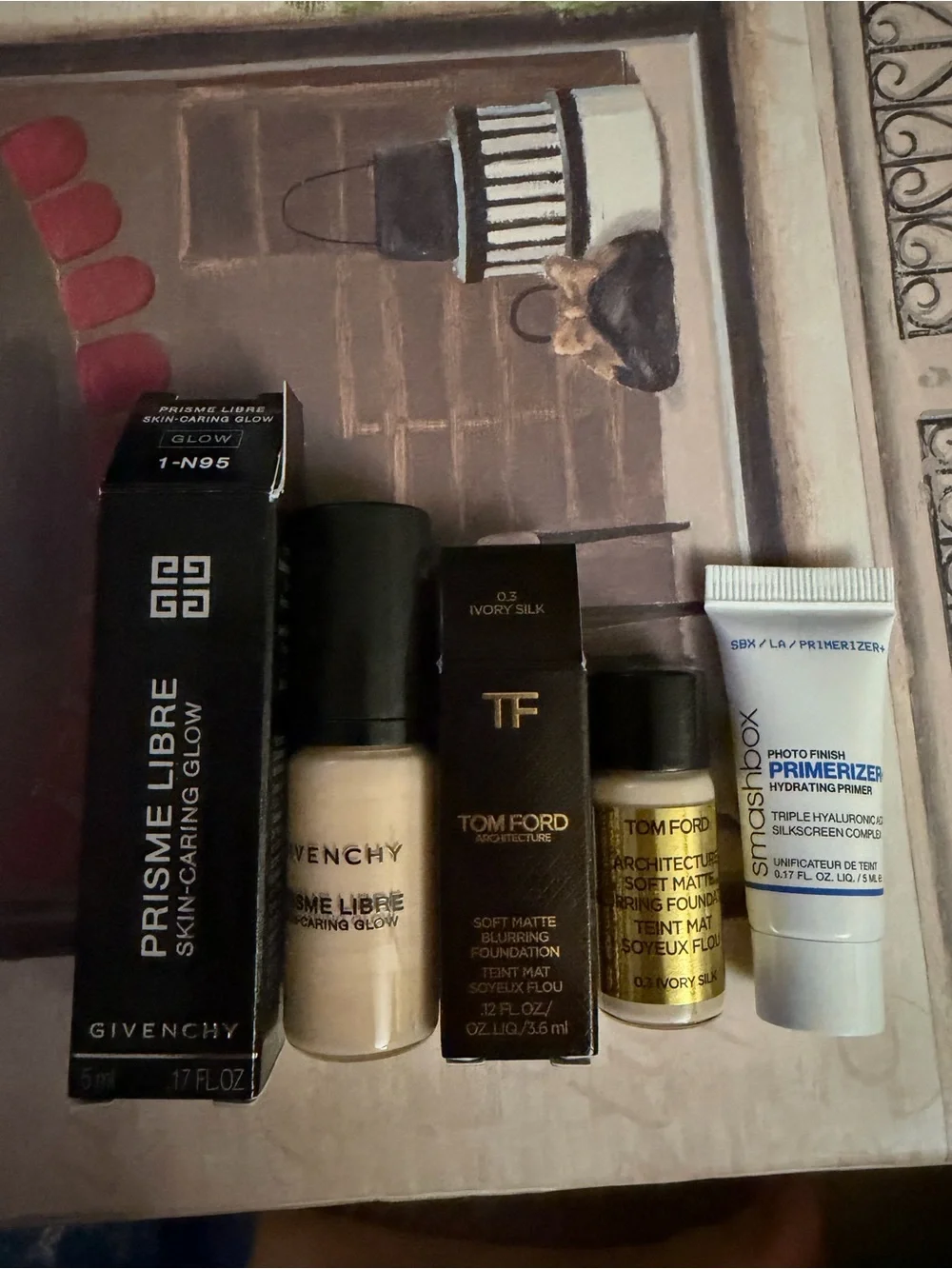 Givenchy Prisme Foundation, Smashbox Primer, & Tom Ford Foundation minis